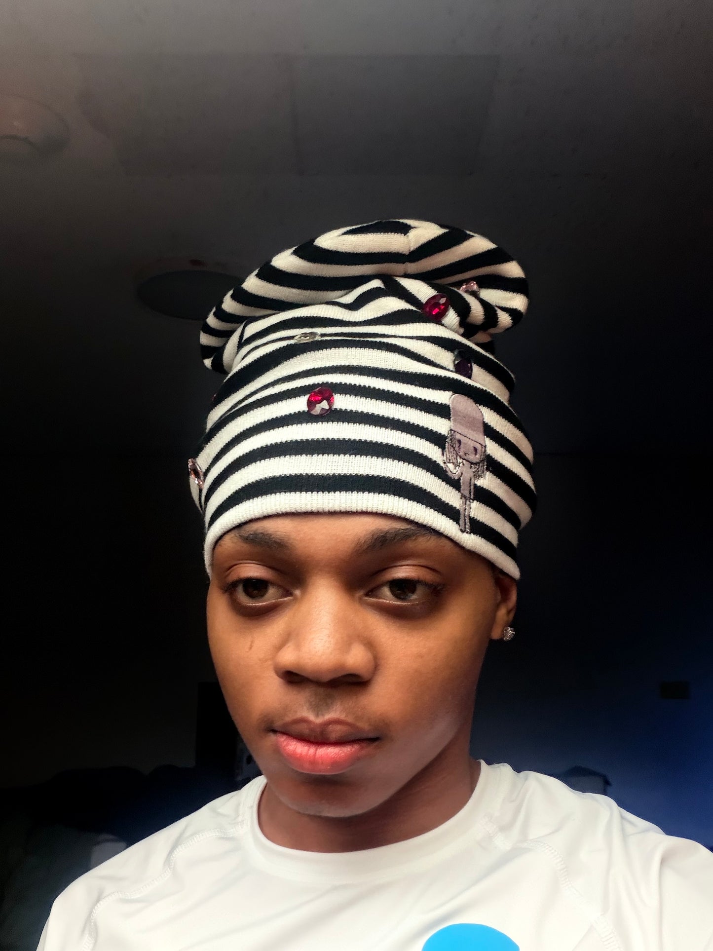 STRIPPED BEANIE